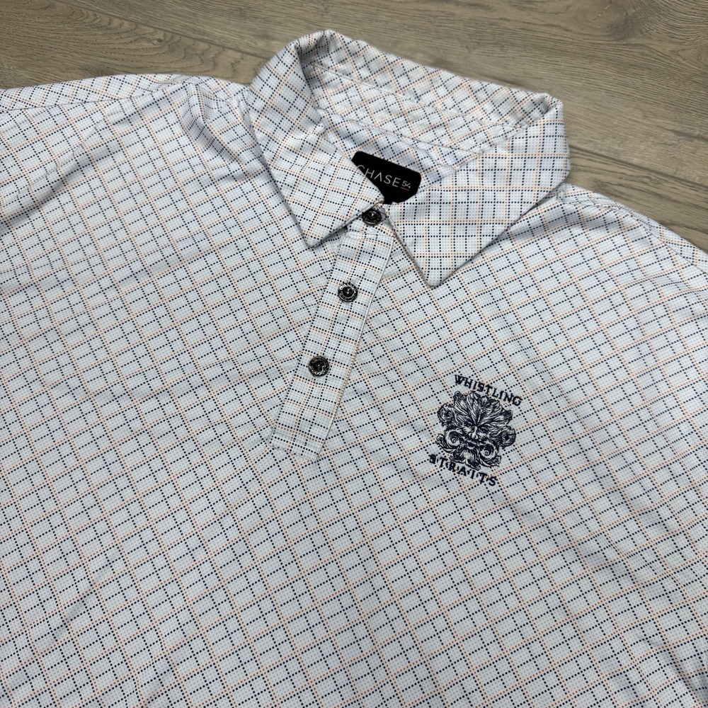 Whistling Straits AOP Geometric Chase 54 Golf Polo Men's Sz XXL